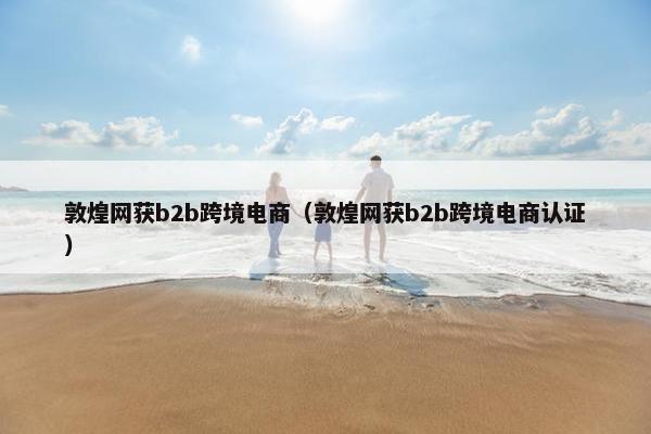 敦煌网获b2b跨境电商（敦煌网获b2b跨境电商认证）