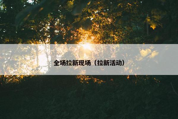 全场拉新现场（拉新活动）