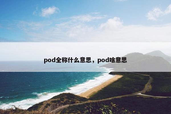 pod全称什么意思，pod啥意思