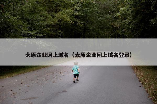 太原企业网上域名（太原企业网上域名登录）