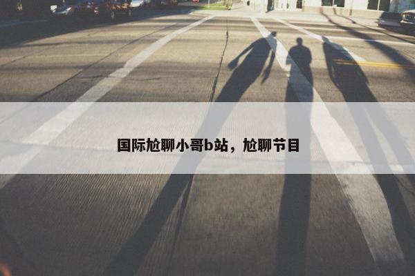 国际尬聊小哥b站，尬聊节目