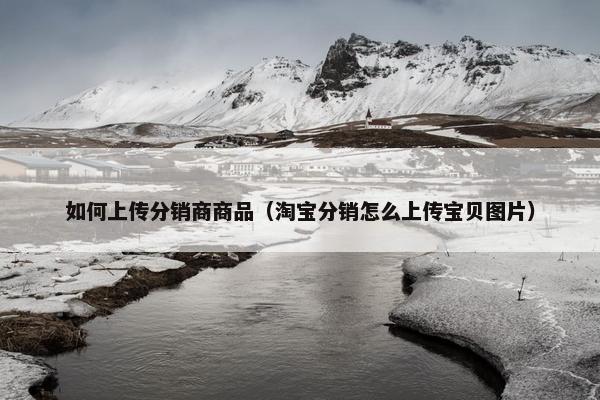 如何上传分销商商品（淘宝分销怎么上传宝贝图片）