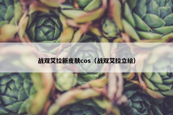 战双艾拉新皮肤cos（战双艾拉立绘）