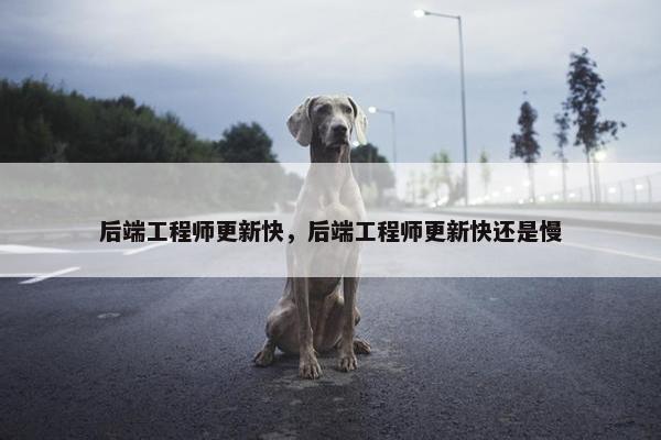 后端工程师更新快，后端工程师更新快还是慢