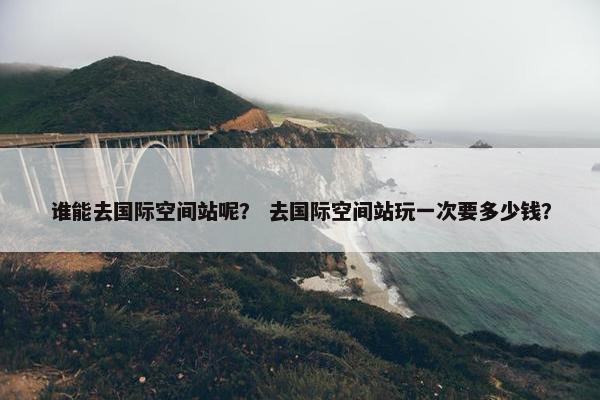 谁能去国际空间站呢？ 去国际空间站玩一次要多少钱？