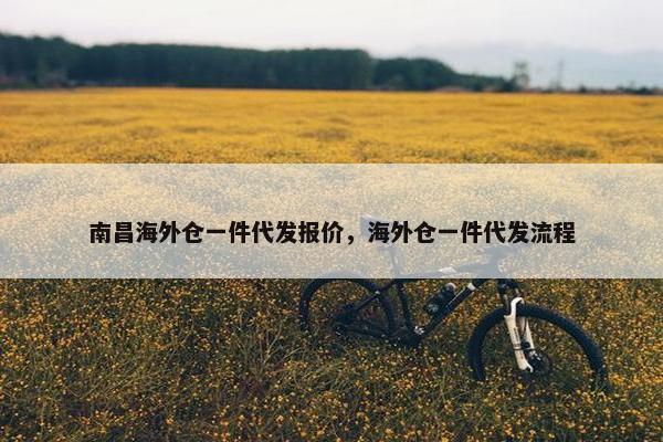 南昌海外仓一件代发报价，海外仓一件代发流程