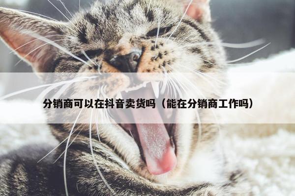 分销商可以在抖音卖货吗（能在分销商工作吗）