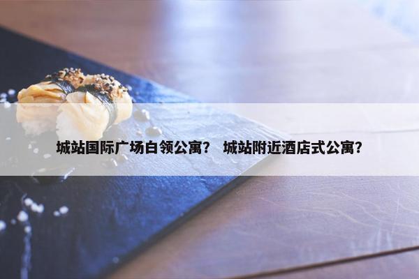 城站国际广场白领公寓？ 城站附近酒店式公寓？