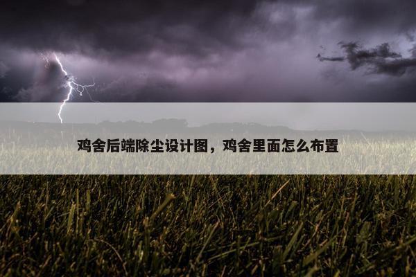 鸡舍后端除尘设计图，鸡舍里面怎么布置