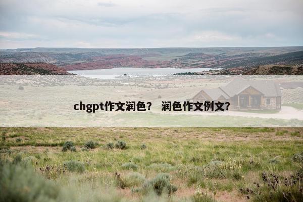 chgpt作文润色？ 润色作文例文？