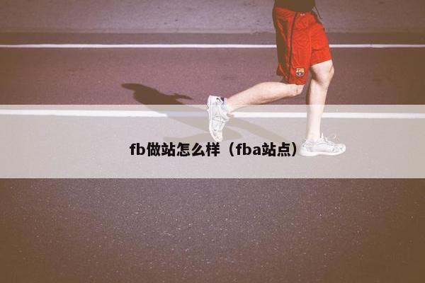 fb做站怎么样（fba站点）