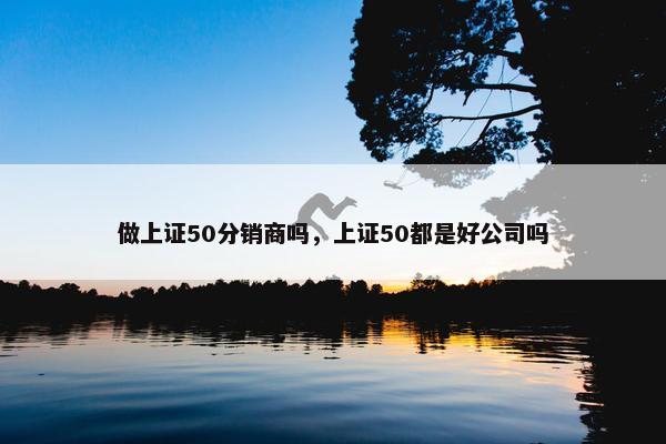 做上证50分销商吗，上证50都是好公司吗
