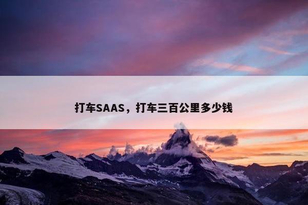 打车SAAS，打车三百公里多少钱