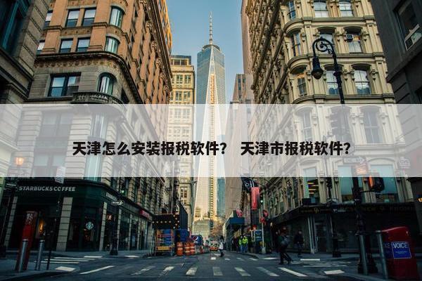 天津怎么安装报税软件？ 天津市报税软件？