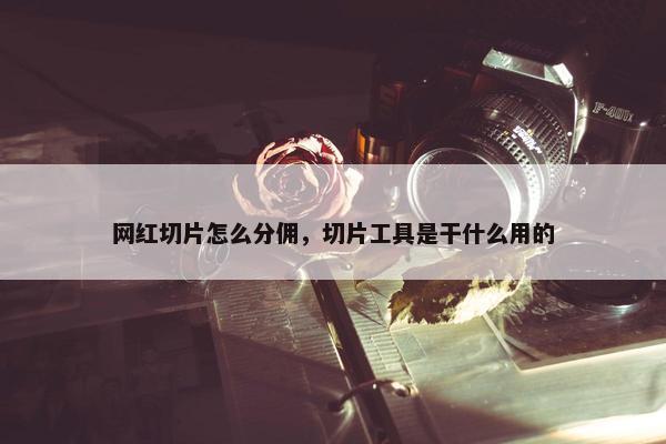 网红切片怎么分佣，切片工具是干什么用的