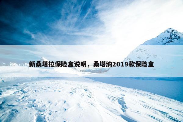 新桑塔拉保险盒说明，桑塔纳2019款保险盒