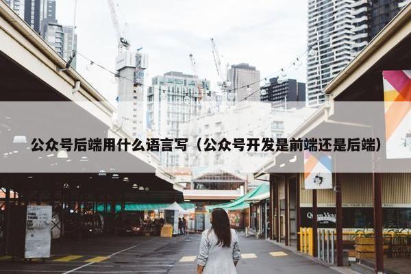 公众号后端用什么语言写（公众号开发是前端还是后端）