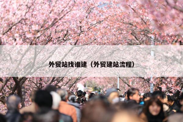 外贸站找谁建（外贸建站流程）