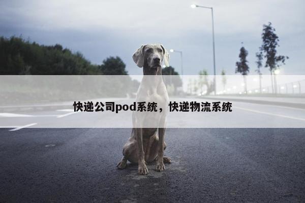 快递公司pod系统，快递物流系统