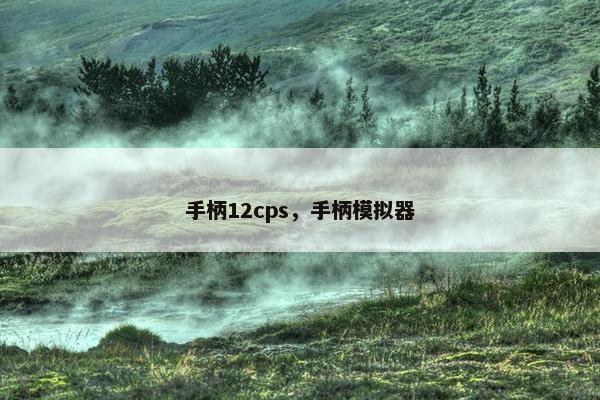 手柄12cps，手柄模拟器