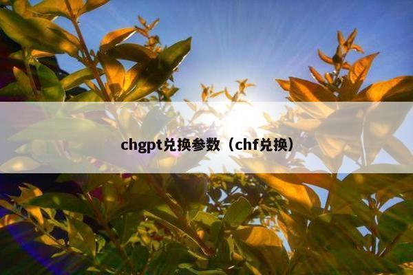chgpt兑换参数（chf兑换）