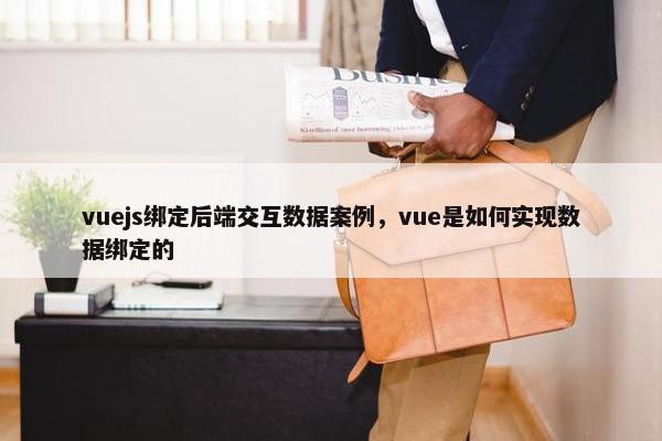 vuejs绑定后端交互数据案例，vue是如何实现数据绑定的