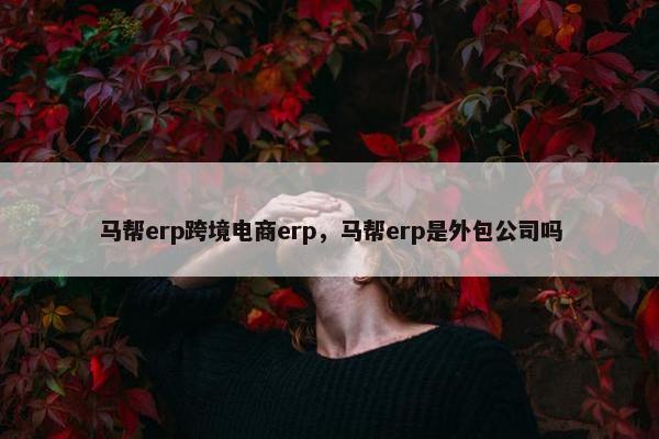 马帮erp跨境电商erp，马帮erp是外包公司吗