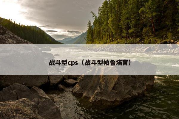 战斗型cps（战斗型帕鲁培育）