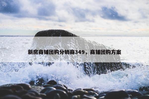 新房商铺团购分销商349，商铺团购方案