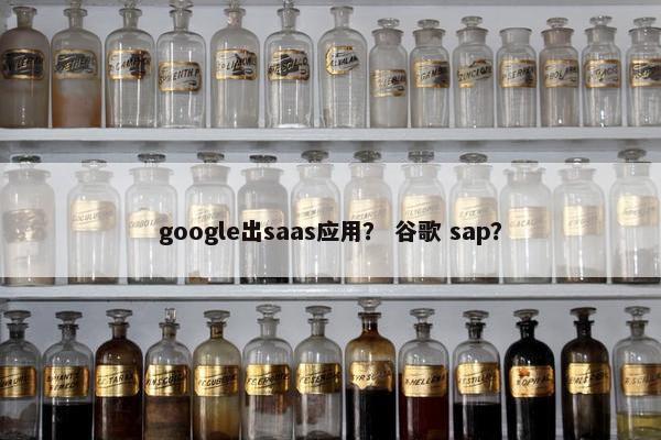 google出saas应用？ 谷歌 sap？