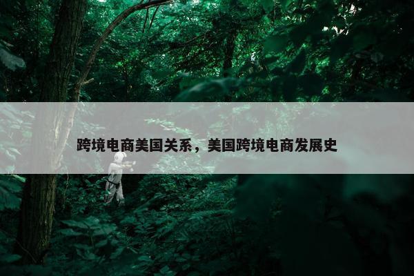跨境电商美国关系，美国跨境电商发展史