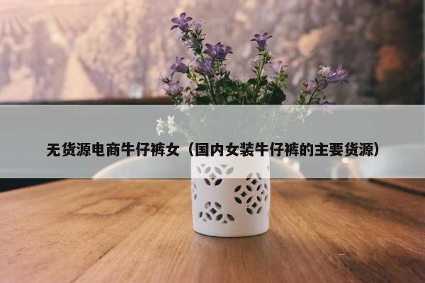 无货源电商牛仔裤女（国内女装牛仔裤的主要货源）