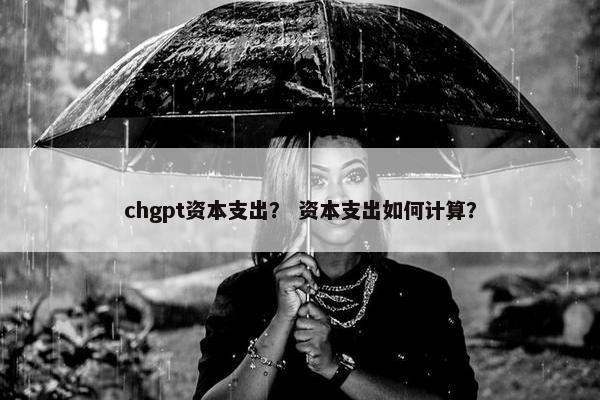 chgpt资本支出？ 资本支出如何计算？