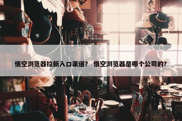 悟空浏览器拉新入口渠道？ 悟空浏览器是哪个公司的？