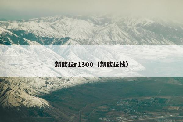 新欧拉r1300（新欧拉线）