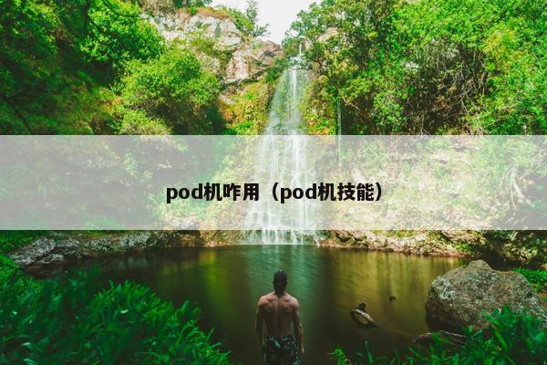 pod机咋用（pod机技能）