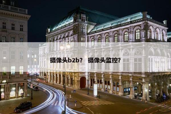 摄像头b2b？ 摄像头监控？