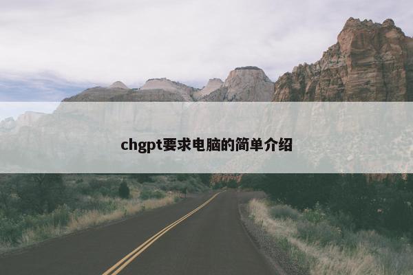 chgpt要求电脑的简单介绍