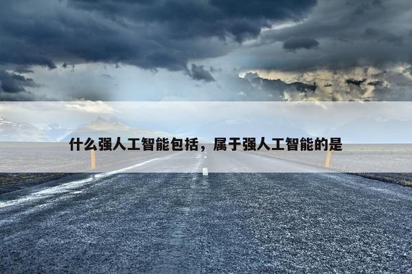 什么强人工智能包括，属于强人工智能的是