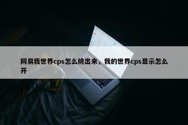 网易我世界cps怎么挑出来，我的世界cps显示怎么开