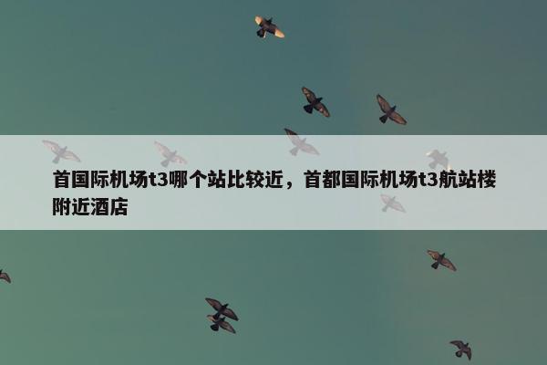 首国际机场t3哪个站比较近，首都国际机场t3航站楼附近酒店