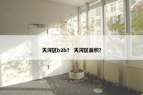 天河区b2b？ 天河区面积？
