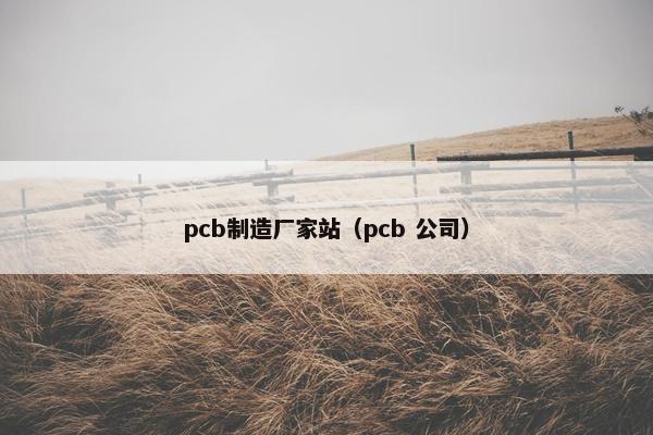 pcb制造厂家站（pcb 公司）