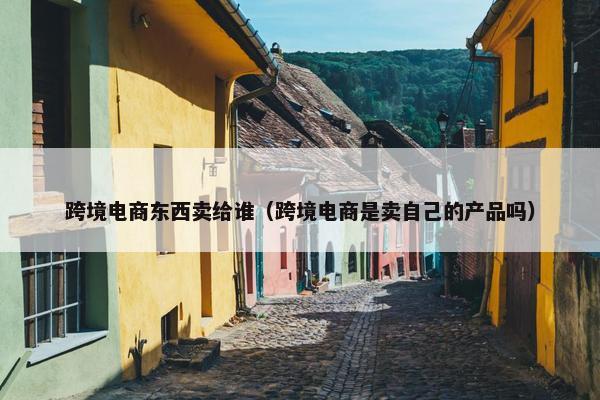 跨境电商东西卖给谁（跨境电商是卖自己的产品吗）