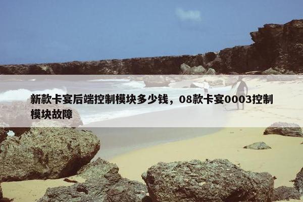 新款卡宴后端控制模块多少钱，08款卡宴0003控制模块故障