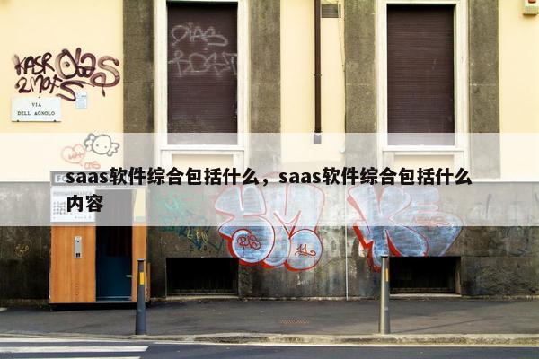 saas软件综合包括什么，saas软件综合包括什么内容