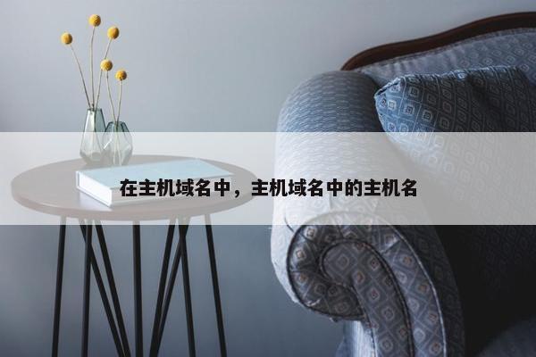 在主机域名中，主机域名中的主机名