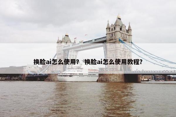 换脸ai怎么使用？ 换脸ai怎么使用教程？
