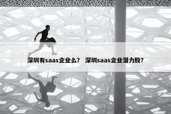 深圳有saas企业么？ 深圳saas企业潜力股？