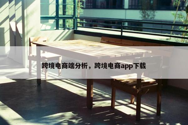 跨境电商端分析，跨境电商app下载
